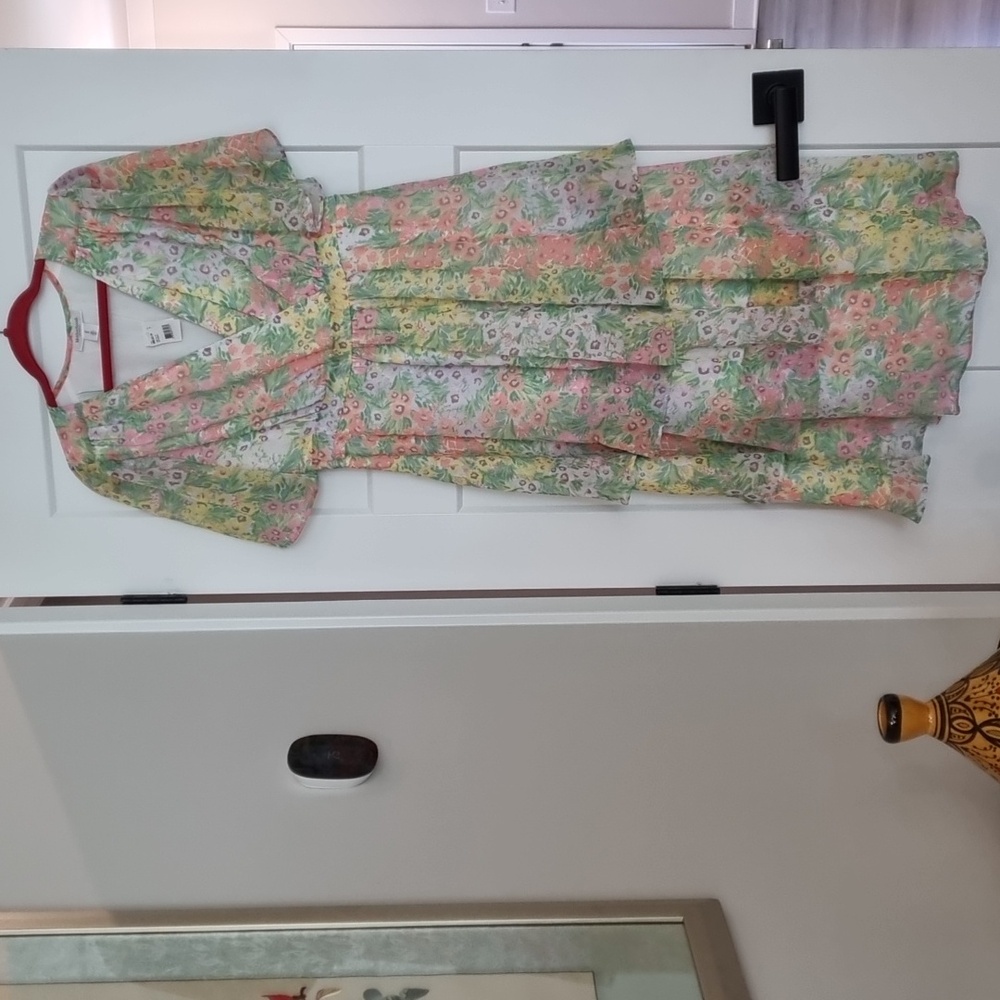 Motherhood Summer Tierd Splice Dress